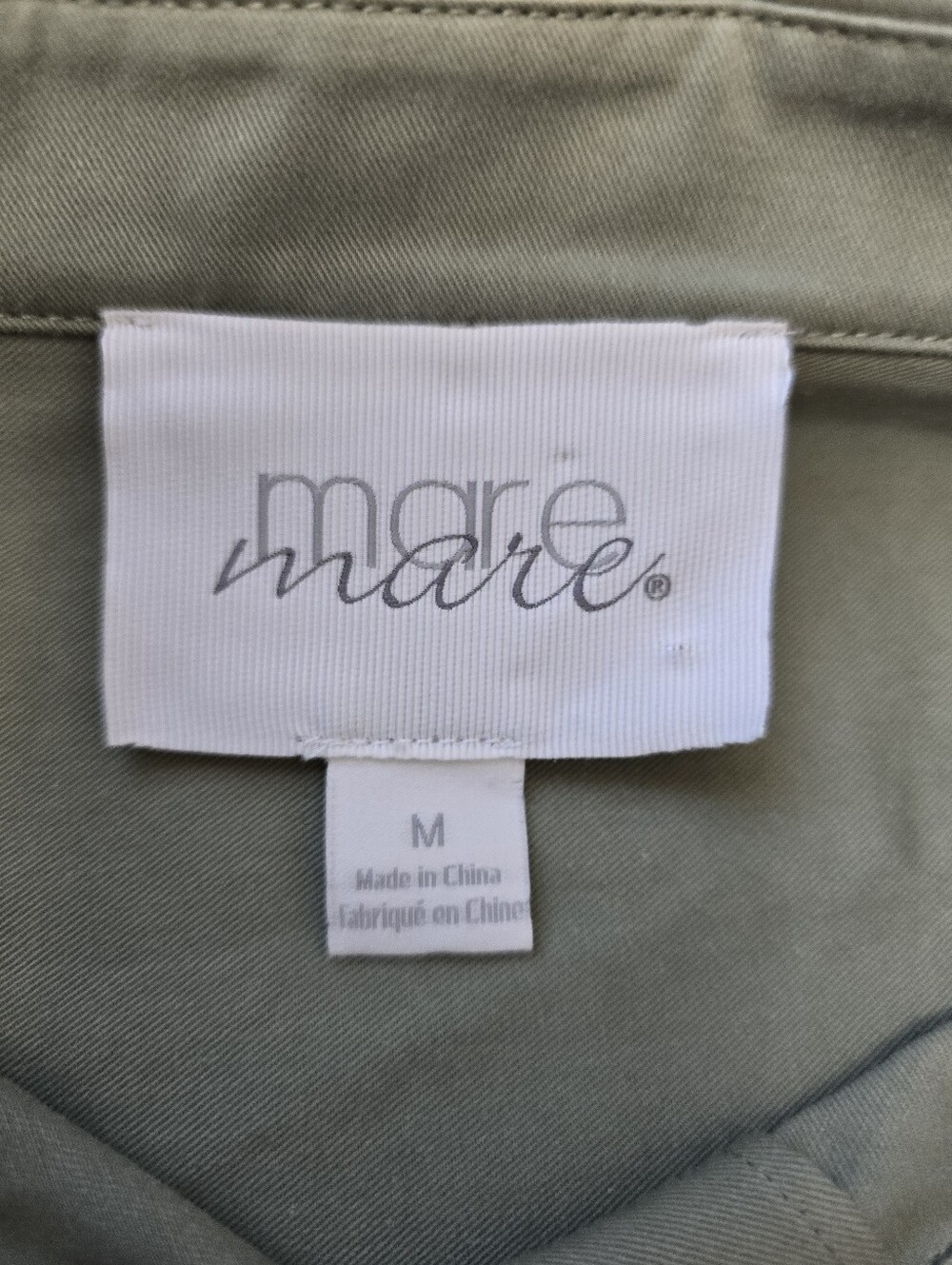 Mare Mare Long-Sleeve Utility Romper Anthropologie khaki Medium - Picture 13 of 15
